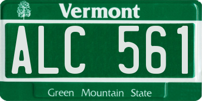 VT license plate ALC561