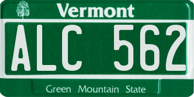 VT license plate ALC562