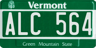 VT license plate ALC564
