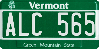VT license plate ALC565