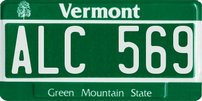 VT license plate ALC569
