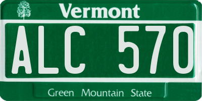 VT license plate ALC570