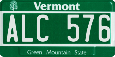 VT license plate ALC576