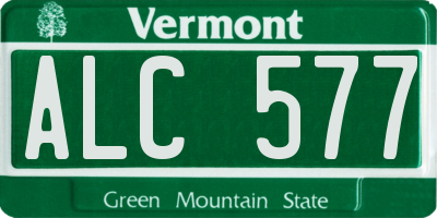 VT license plate ALC577