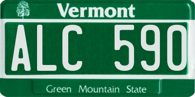 VT license plate ALC590
