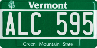 VT license plate ALC595