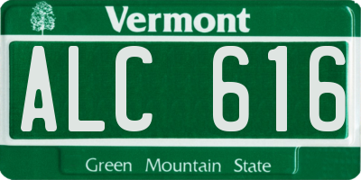 VT license plate ALC616