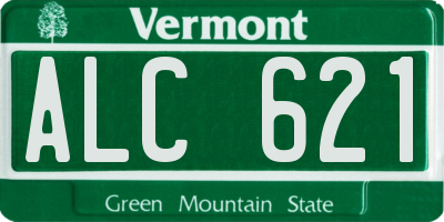 VT license plate ALC621