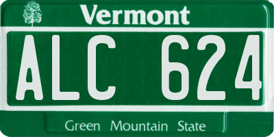 VT license plate ALC624