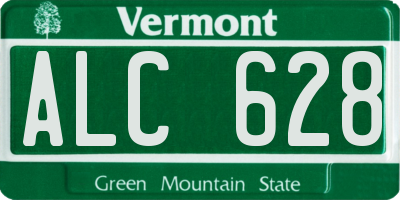 VT license plate ALC628