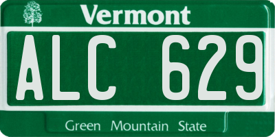VT license plate ALC629