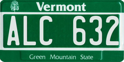 VT license plate ALC632