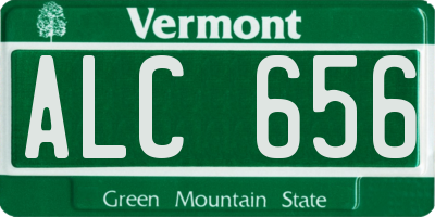 VT license plate ALC656