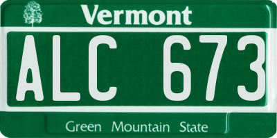 VT license plate ALC673