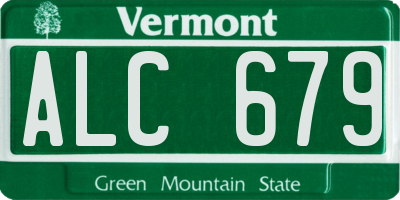 VT license plate ALC679
