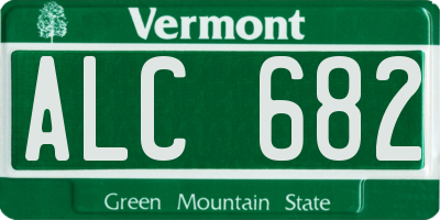 VT license plate ALC682