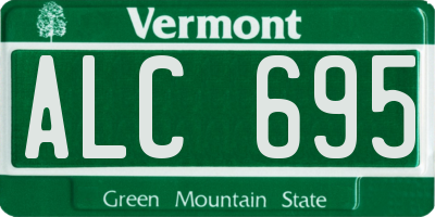 VT license plate ALC695