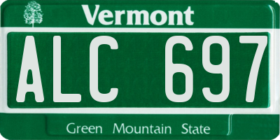 VT license plate ALC697
