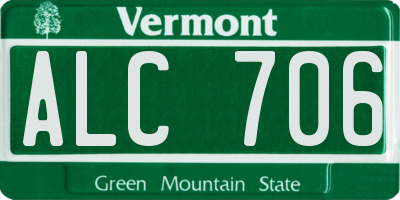 VT license plate ALC706