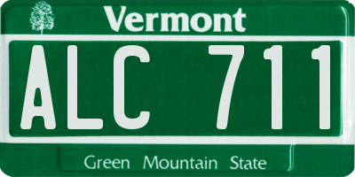 VT license plate ALC711