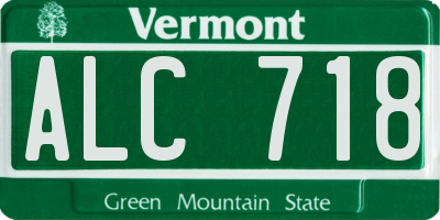 VT license plate ALC718