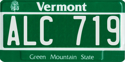 VT license plate ALC719