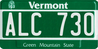 VT license plate ALC730