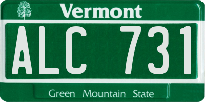 VT license plate ALC731