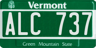 VT license plate ALC737