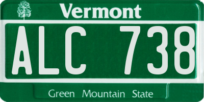 VT license plate ALC738