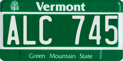 VT license plate ALC745