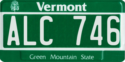 VT license plate ALC746