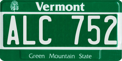 VT license plate ALC752
