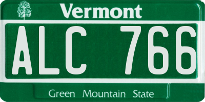 VT license plate ALC766