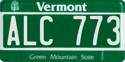 VT license plate ALC773