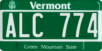 VT license plate ALC774
