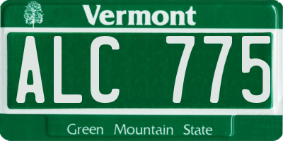 VT license plate ALC775