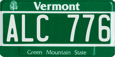 VT license plate ALC776