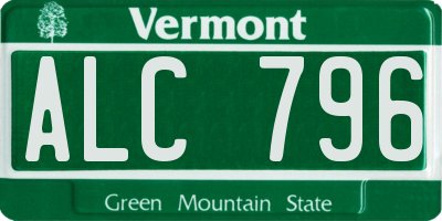 VT license plate ALC796