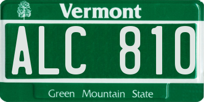 VT license plate ALC810