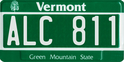 VT license plate ALC811