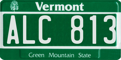 VT license plate ALC813
