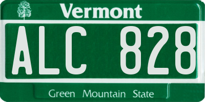 VT license plate ALC828