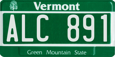 VT license plate ALC891
