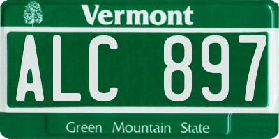 VT license plate ALC897