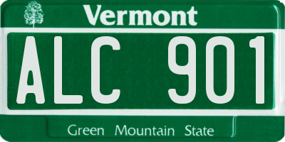 VT license plate ALC901
