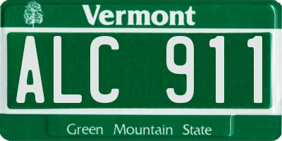 VT license plate ALC911