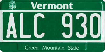VT license plate ALC930