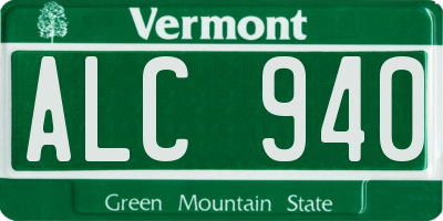 VT license plate ALC940