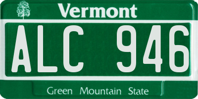 VT license plate ALC946